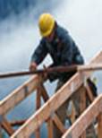 Construction worker on roof